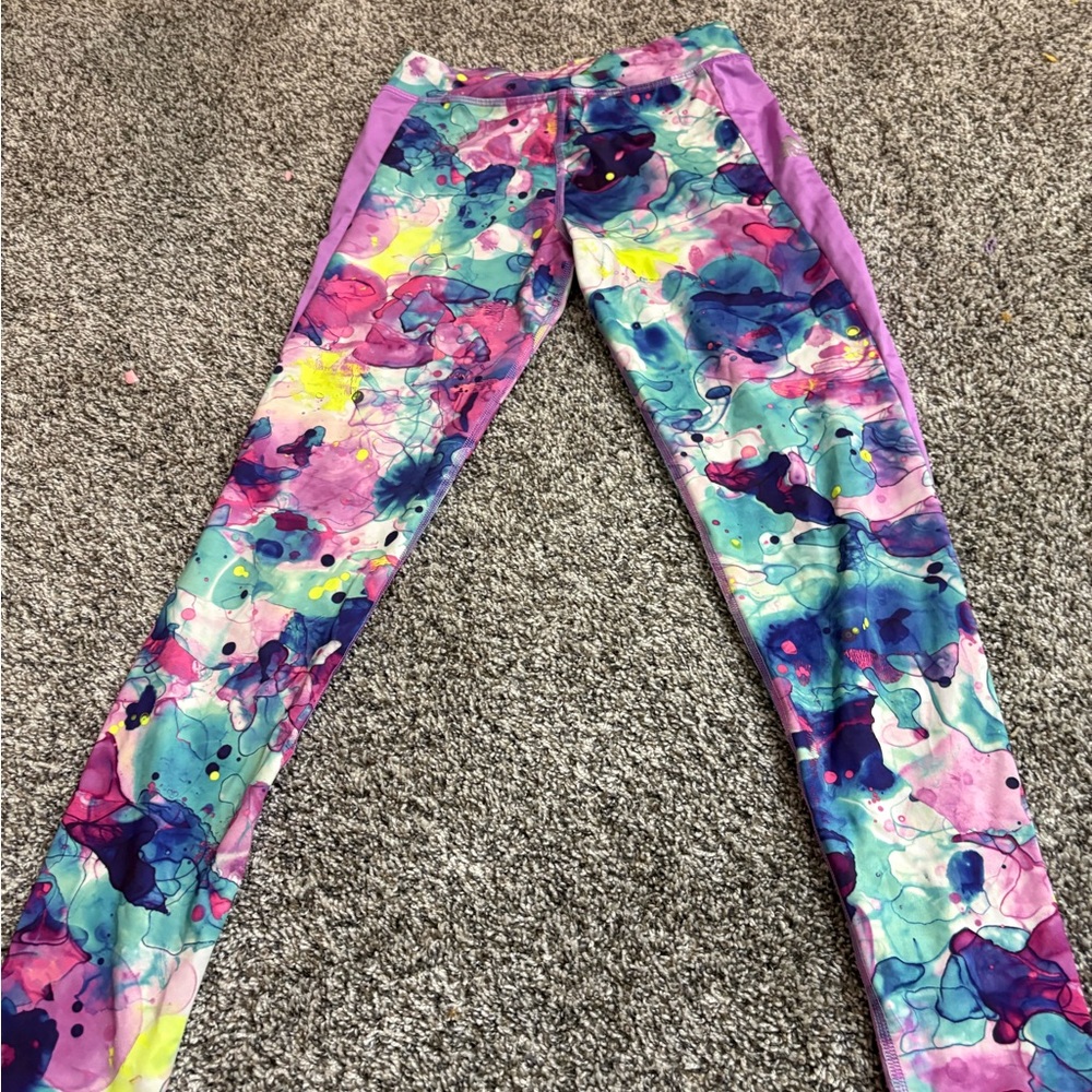 adidas Kids Colorful Abstract Leggings